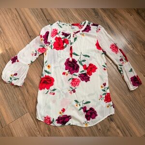 Old Navy Floral Blouse with Flowy Sleeves